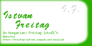 istvan freitag business card